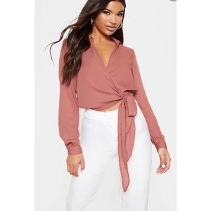 Prettylittlething Avalyn Tie Top